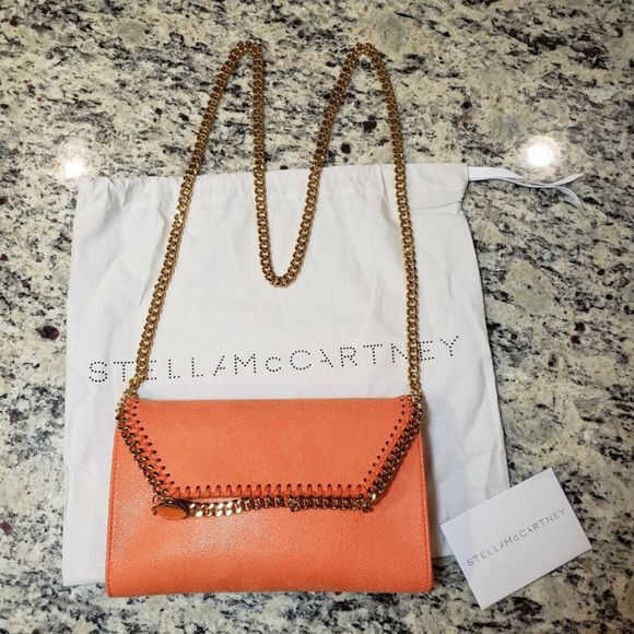 Stella McCartney Handbags - NEW Stella McCartney Falabella Faux Leather Crossbody Bag in Orange